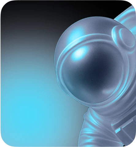 Persona con traje espacial mirando la pantalla